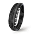 personalisiertes Lederarmband schwarz herren uniqal